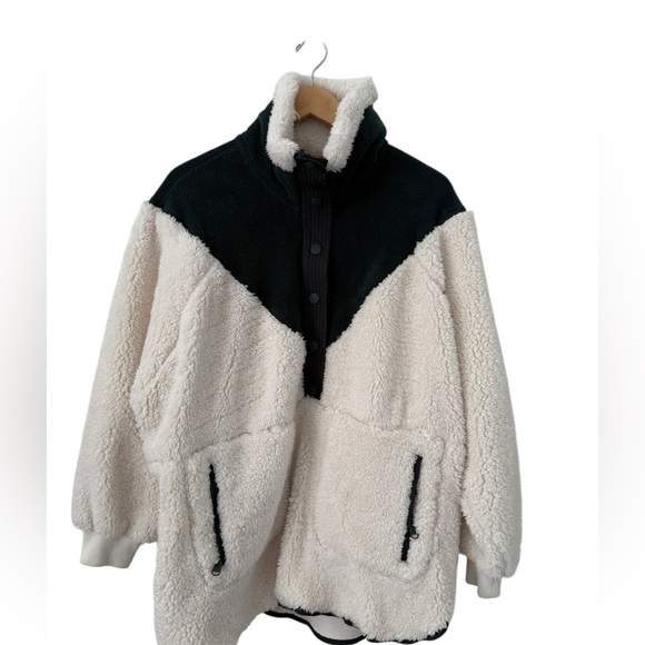 Free People Movement Fall to Rise super oversized fleece Sherpa size small - Picture 3 of 16